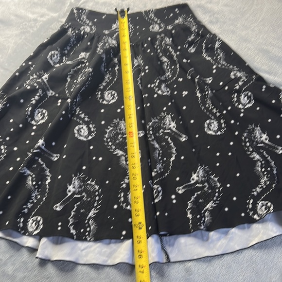 NWOT Blackmilk Seahorse Ghost Yoke Midi Skirt ~ LIMITED Black Size Small - Picture 6 of 12